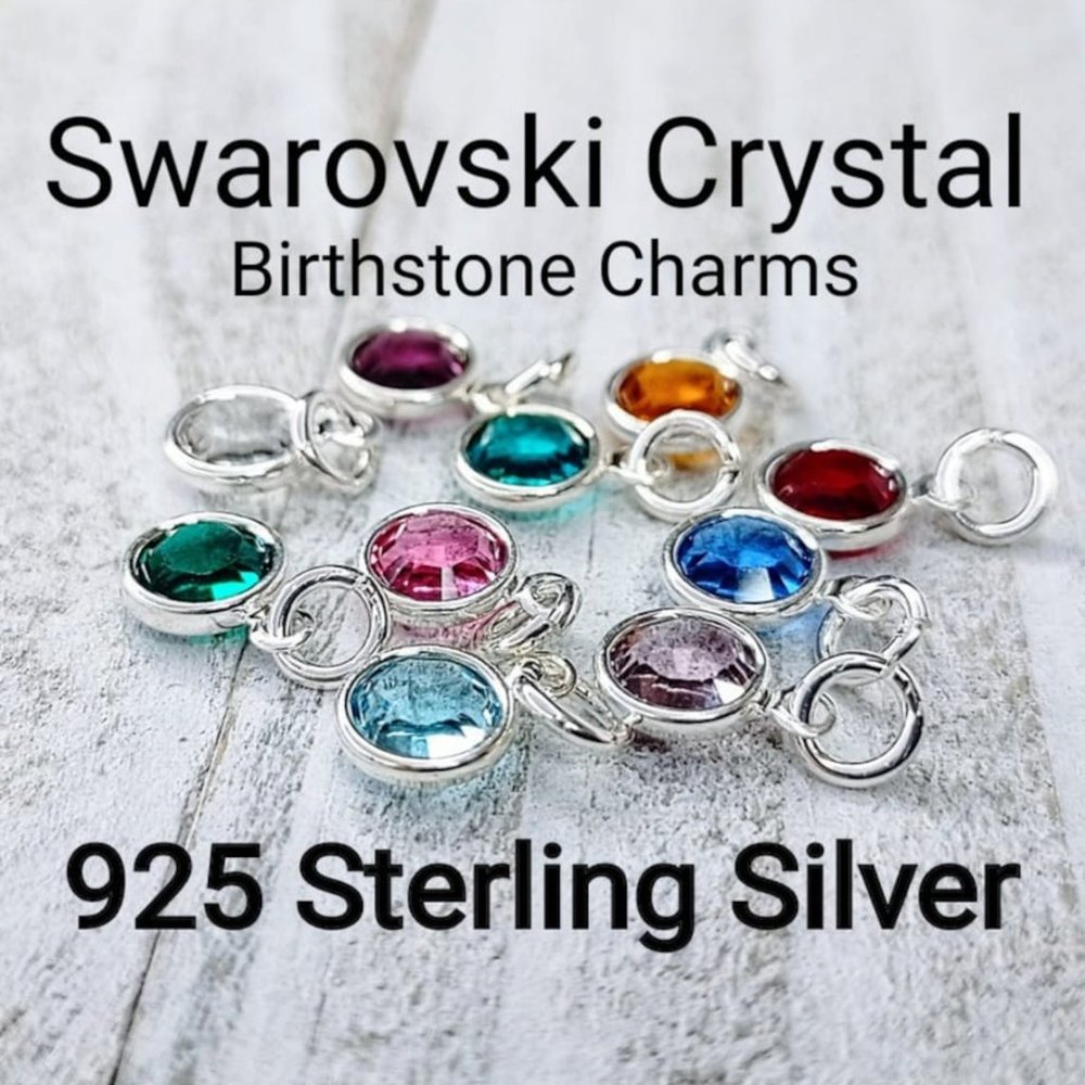 - Angel Wing Birthday Charm • Birthstone Nec… - Picture 10 of 11